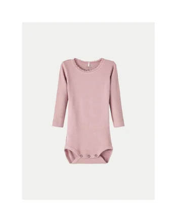 Body fete -  304433993 - Bumbac organic/Modal - Roz - Roz