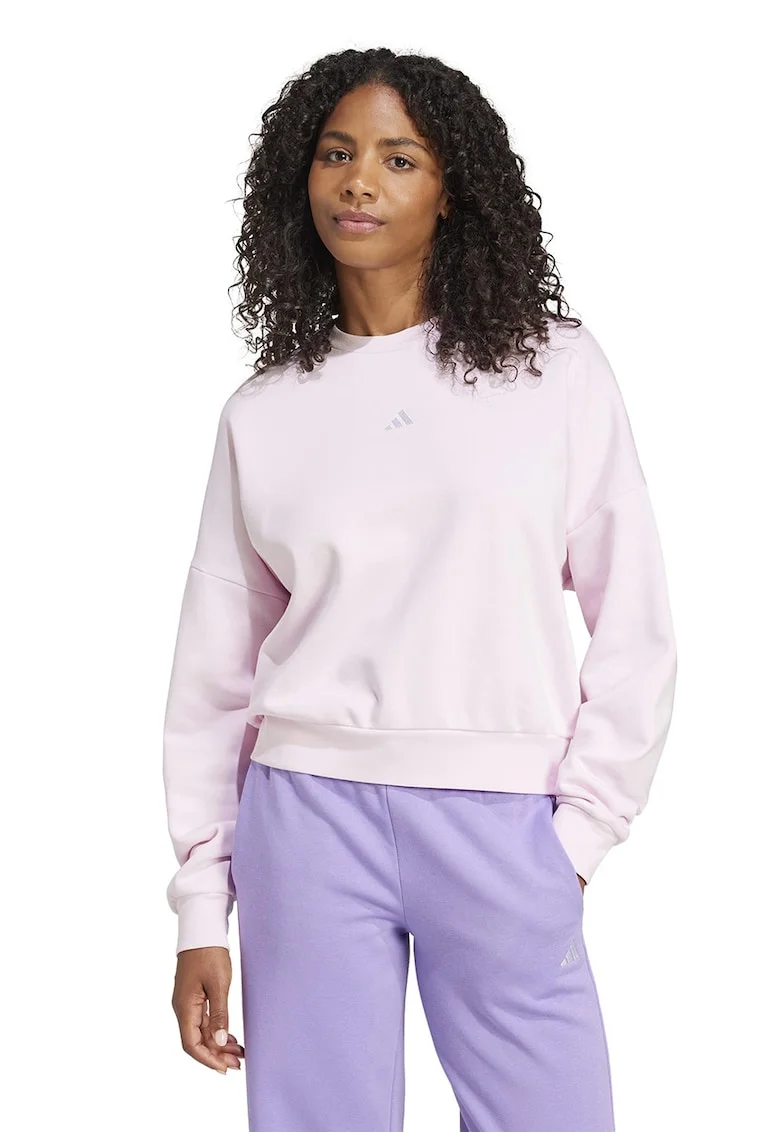 Bluza de trening lejera cu captuseala calduroasa - Roz pastel