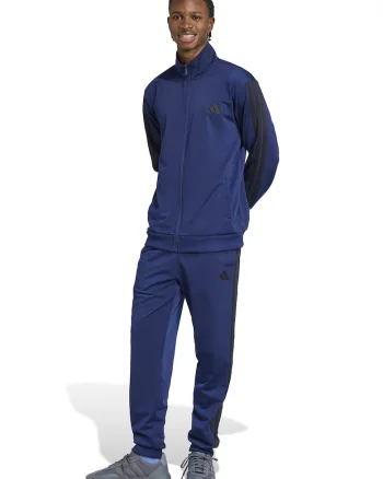 Trening cu logo brodat - Negru/Albastru inchis