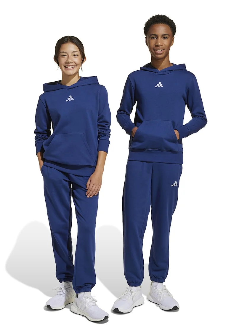 Pantaloni de trening cu talie ajustabila Essentials - Alb/Albastru inchis