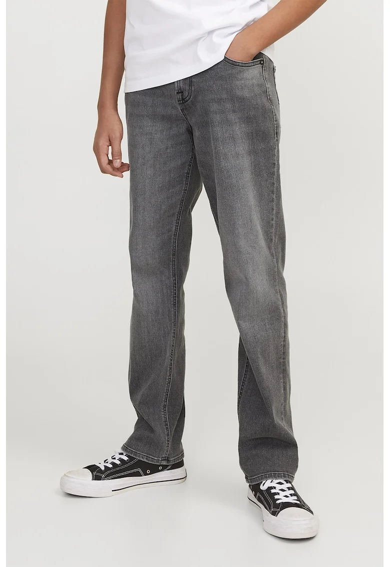 Blugi regular-fit cu aspect decolorat Clark - Gri inchis