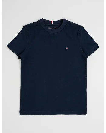 Tricou regular-fit din bumbac cu logo discret - Bleumarin