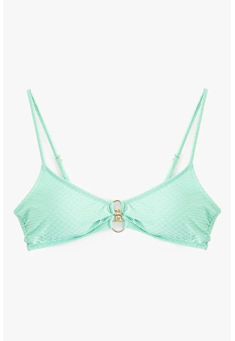 Sutien de baie stralucitor - Auriu/Verde menta