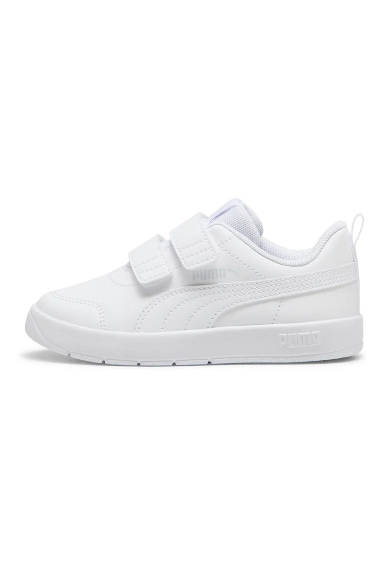 Pantofi sport Courtflex V3 cu velcro - Alb optic