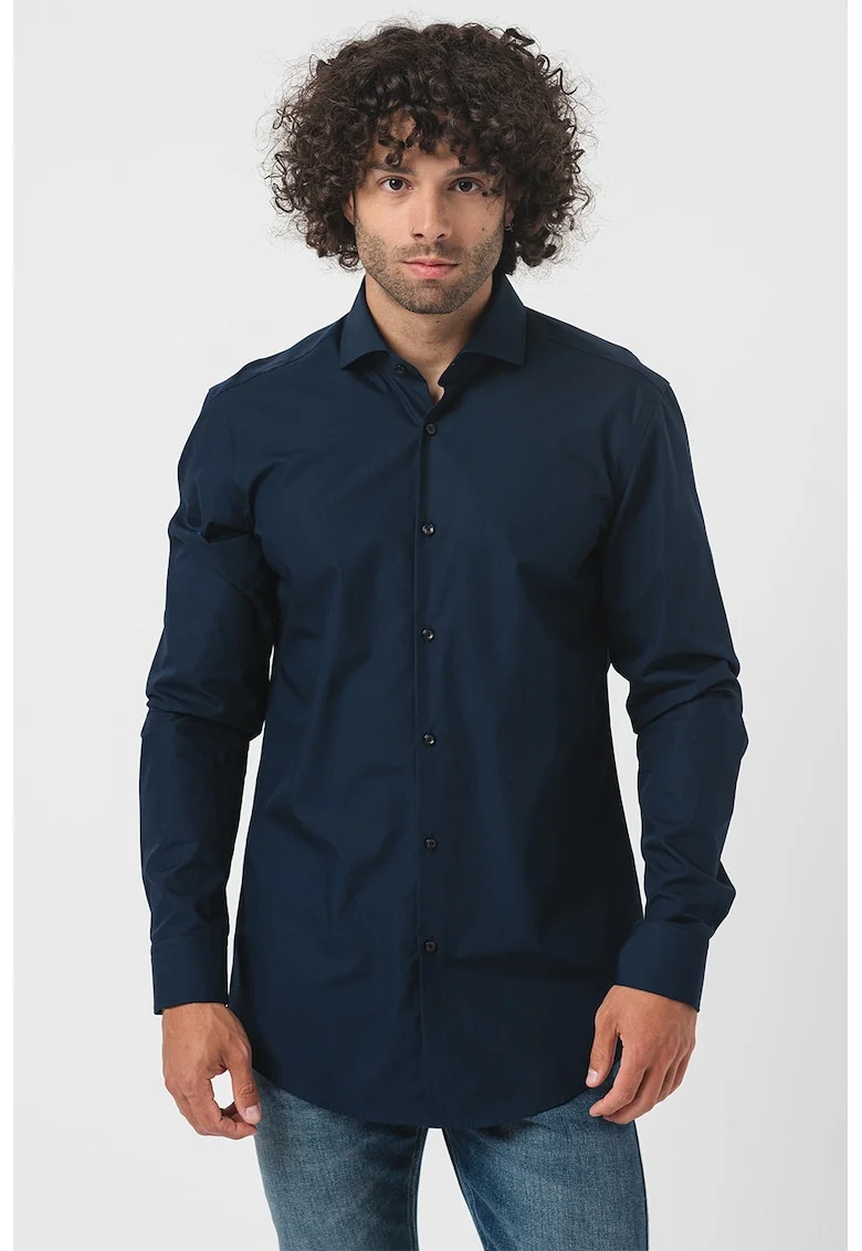 Camasa slim fit Jason - Bleumarin