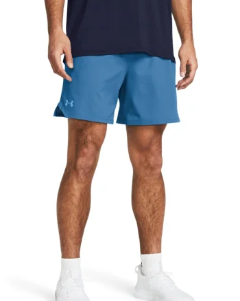 Pantaloni scurti cambrati cu banda logo in talie - pentru antrenament Vanish - Albastru deschis