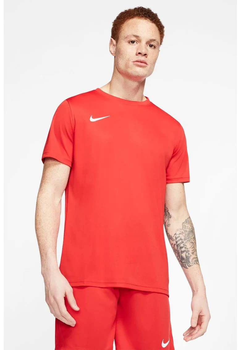 Tricou cu tehnologie Dri-Fit pentru fotbal - Rosu