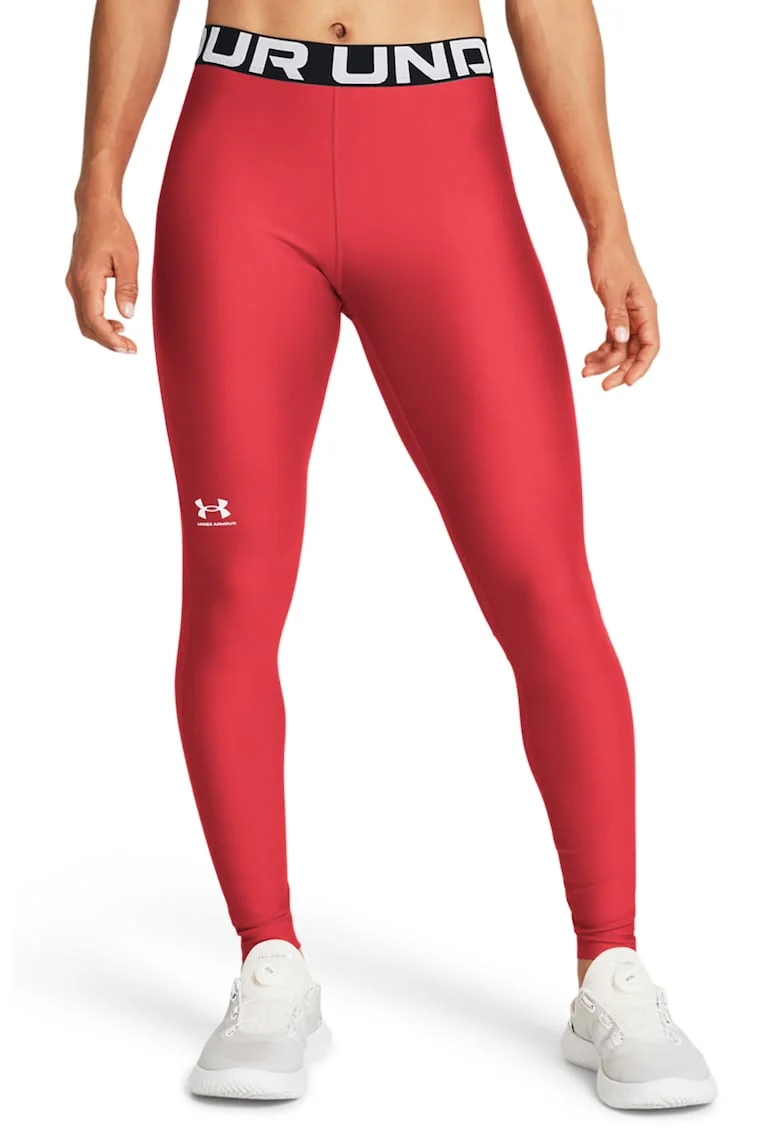 Colanti cu talie inalta - pentru fitness Authentics - Rosu/Alb