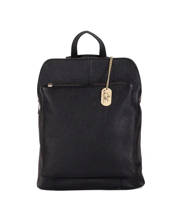 Rucsac de piele cu model convertibil Nora - Negru