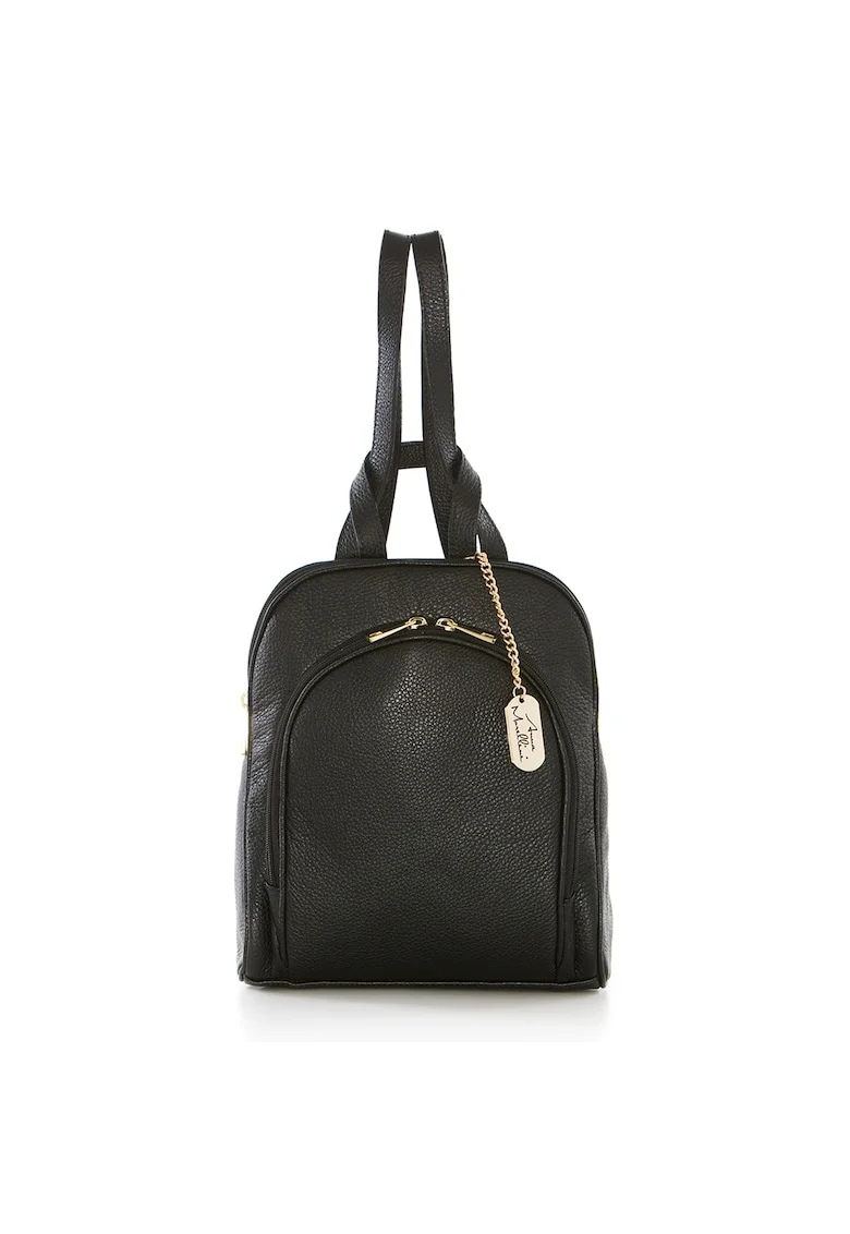 Rucsac negru - de Dama -  din piele naturala produsa in Itadwqfxzgqlia WB113230-BLACK (10 - Negru