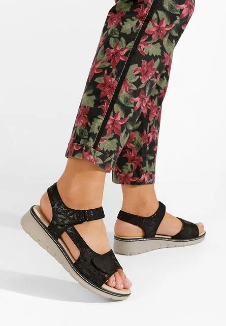 Sandale cu platforma Alsanda negre