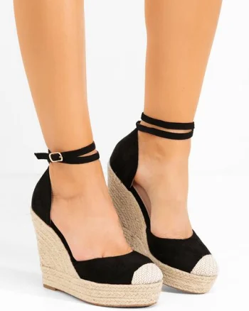 Sandale cu platforma Saniza V3 negre