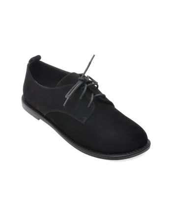 Pantofi EPICA negri, 39715, din piele intoarsa