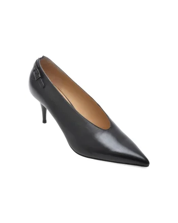 Pantofi eleganti EPICA PREMIUM negri, 618D, din piele naturala