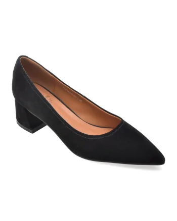 Pantofi eleganti FLAVIA PASSINI negri, 96065, din piele intoarsa