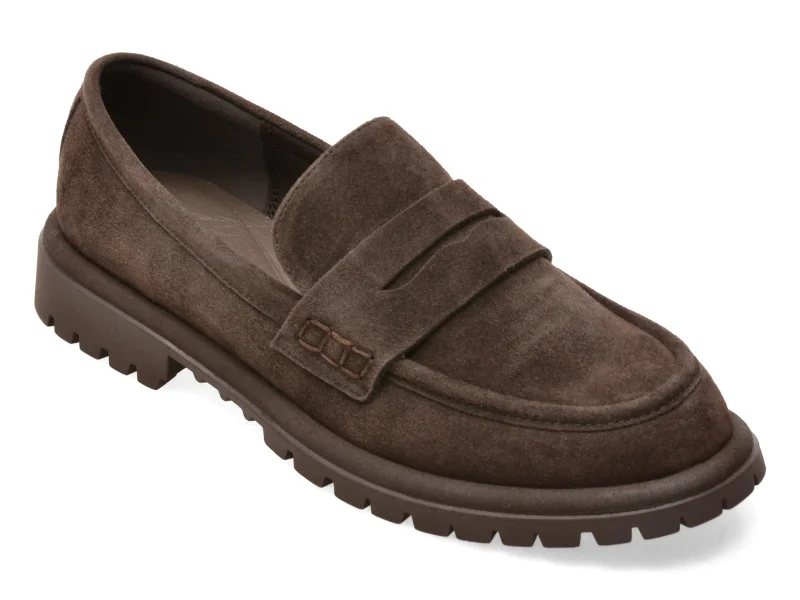 Mocasini EPICA maro, 39881, din piele intoarsa