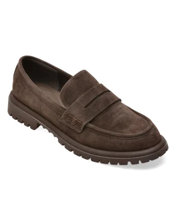Mocasini EPICA maro, 39881, din piele intoarsa
