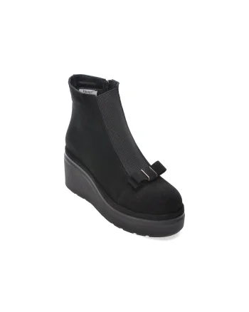 Ghete IMAGE negre, 117K574, din piele intoarsa