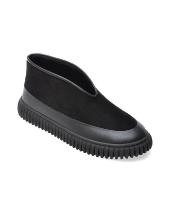 Pantofi GRYXX negri, 208616, din piele intoarsa