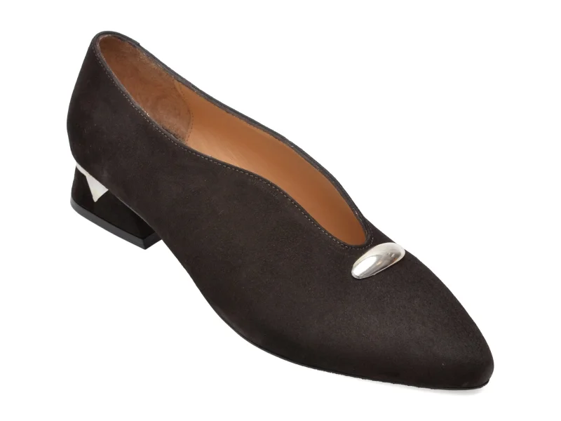 Pantofi eleganti EPICA maro, 3671896, din piele intoarsa