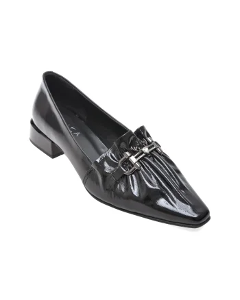 Pantofi eleganti EPICA negri, 354021, din piele naturala lacuita