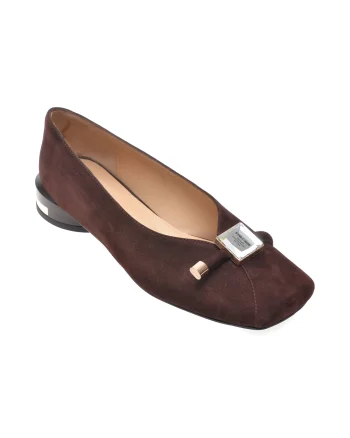 Pantofi EPICA maro, 1474678, din piele intoarsa