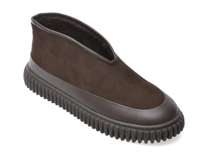 Pantofi GRYXX maro, 208616, din piele intoarsa