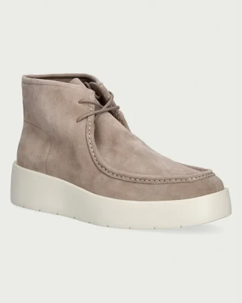 Calvin Klein  botine pentru femei din piele întoarsă FLATF LACE UP APR CUT BOOT