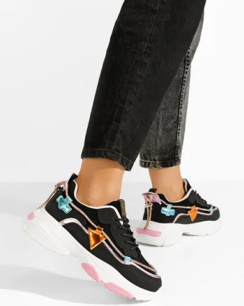 Sneakers dama Livena negri