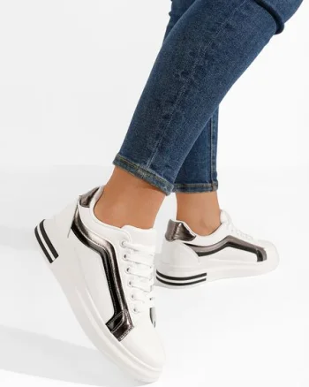 Sneakers dama Ateliana V5 albi