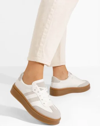 Sneakers dama Baryba albi