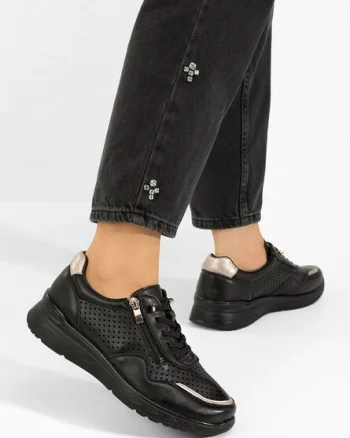Sneakers dama Vernisa negri