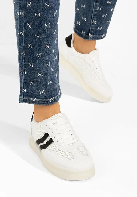 Sneakers dama Amylana albi