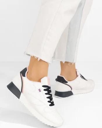 Sneakers dama Linny albi