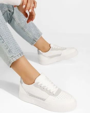 Sneakers dama Merlyna albi