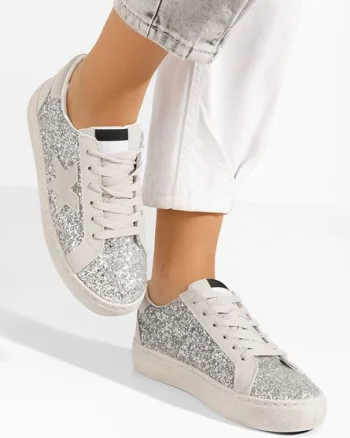 Sneakers dama Vayne argintii