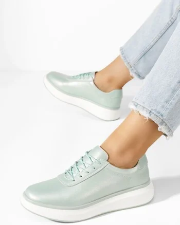 Sneakers dama piele Novina verzi