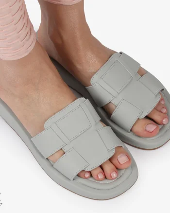 PAPUCI Dama Piele Naturala CRL1430 GRI