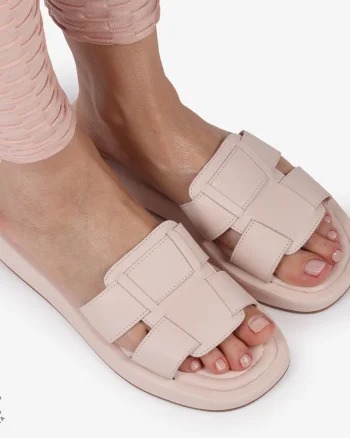 PAPUCI Dama Piele Naturala CRL1430 ROZ
