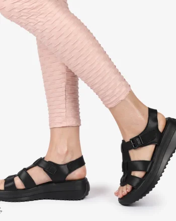 SAndale DAMA DIN PIELE NATURALA CU BARETE CRL1424 NEGRU