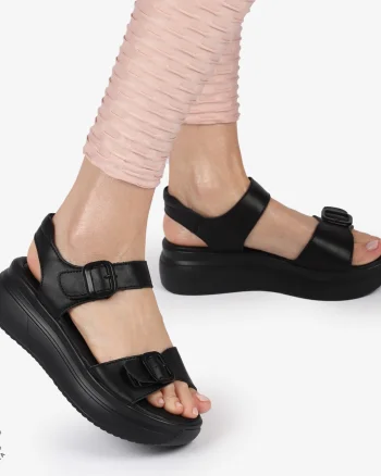 SAndale DAMA DIN PIELE NATURALA CU CATARAMA CRL1412 NEGRU