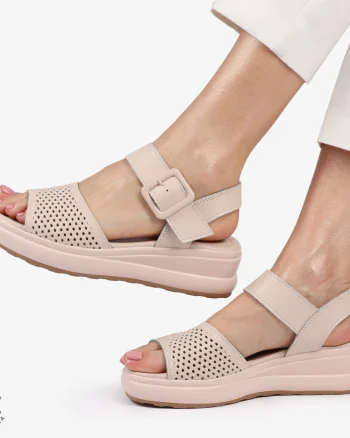 SAndale DAMA SPORT DIN PIELE NATURALA CU INCHIDERE CATARAMA CRL1411 ROZ