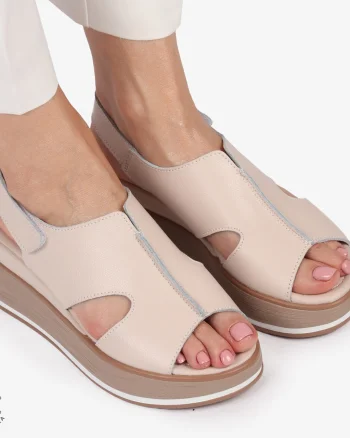 SAndale DAMA SPORT DIN PIELE NATURALA CU INCHIDERE SCAI CRL1410 ROZ