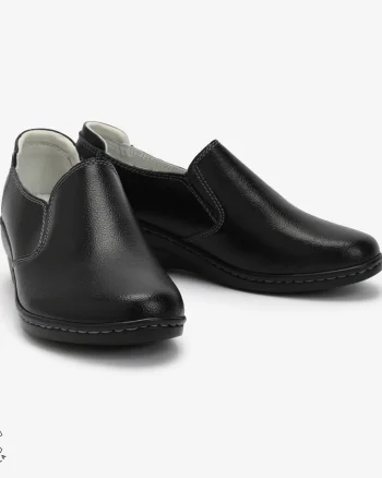 Mocasini Dama din Piele naturală CRL0118 Negru