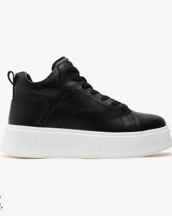Ghete dama din Piele Naturala CRL0648 NEGRU