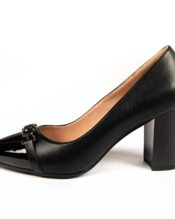 Pantofi Eleganți dama din Piele Ecologică CRL0135 Negru