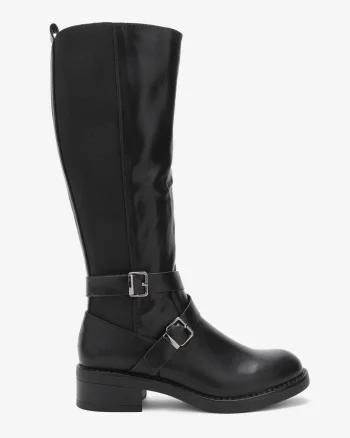 Cizme dama din Piele Ecologica CRL0695 Negre