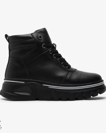 Ghete dama din Piele Naturala CRL0650 Negre