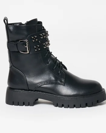 Ghete dama din Piele Ecologica CRL0631 Negre