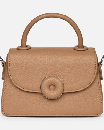 Geanta din piele ecologica cu detalii metalice și design sofisticat CRL1488